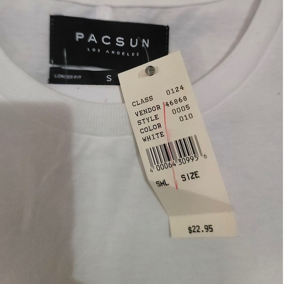 PacSun White Sleeveless Men's Shirt - Picture 4 of 7